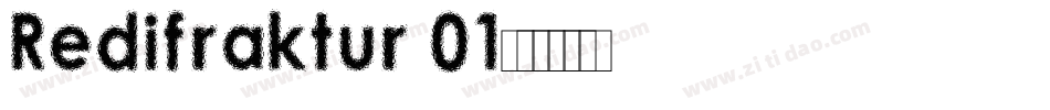 Redifraktur 01字体转换